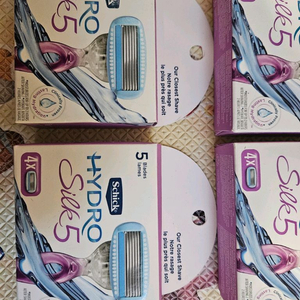 쉬크 하이드로5 실크5 여성용 제모 면도날 4개입 새제품 이미지