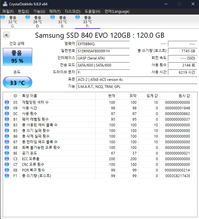 삼성, 인텔 ssd 2개 , 2.5인치 c타입 외장케이스 1개 일괄 판매합니다 이미지