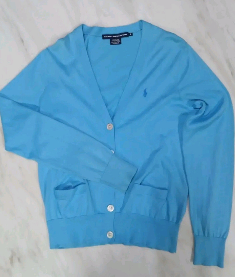 [최고급 남여공용] 폴로 랄프로렌 피마코튼 100% 니트 가디건 L 사이즈 (마인 토리버치 us폴로 꼼데가르송 가니 이미지