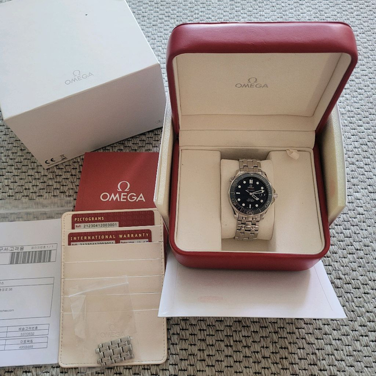 OMEGA 오메가 구형 씨마스터 청판 풀세트 이미지