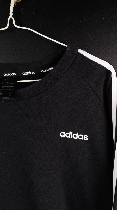 [M] 아디다스 로고 삼선 맨투맨 이미지
