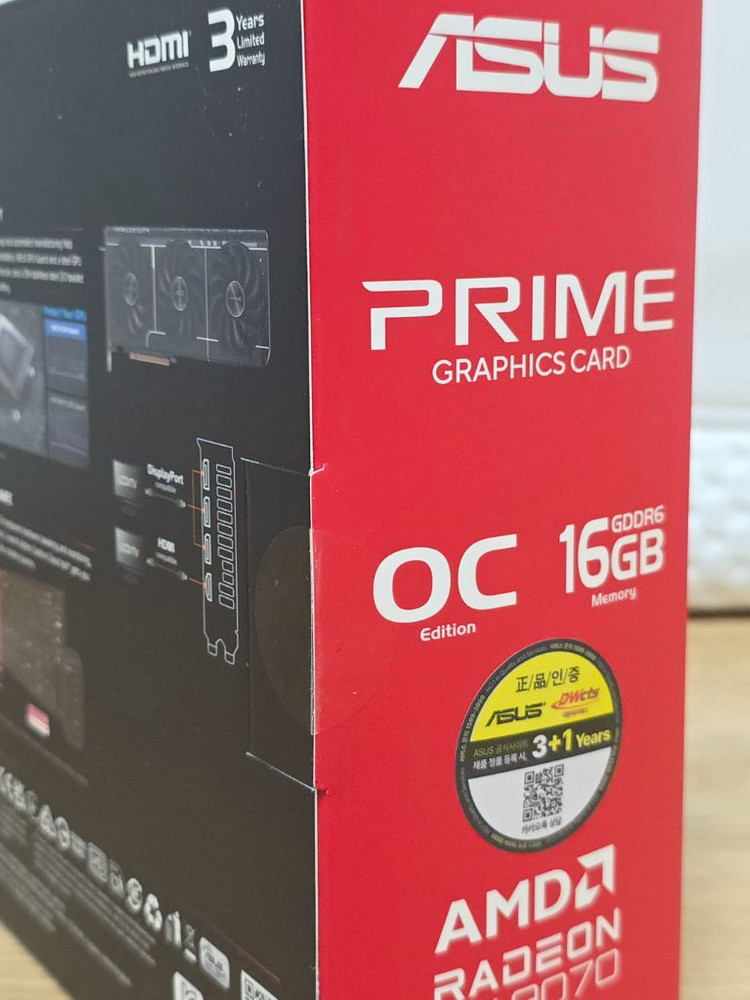 asus 라데온 rx 9070 prime 프라임 evo 이미지