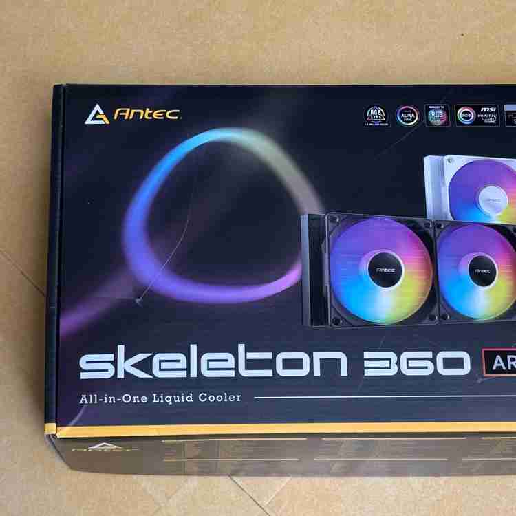 Antec Skeleton 360 ARGB 블랙 수냉쿨러 단순개봉 새상품 판매합니다. 이미지