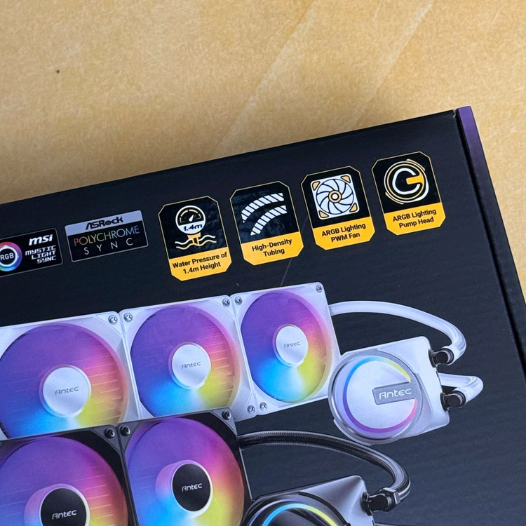 Antec Skeleton 360 ARGB 블랙 수냉쿨러 단순개봉 새상품 판매합니다. 이미지