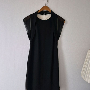 한섬타임 실크 배색원피스(사이즈xs) 이미지