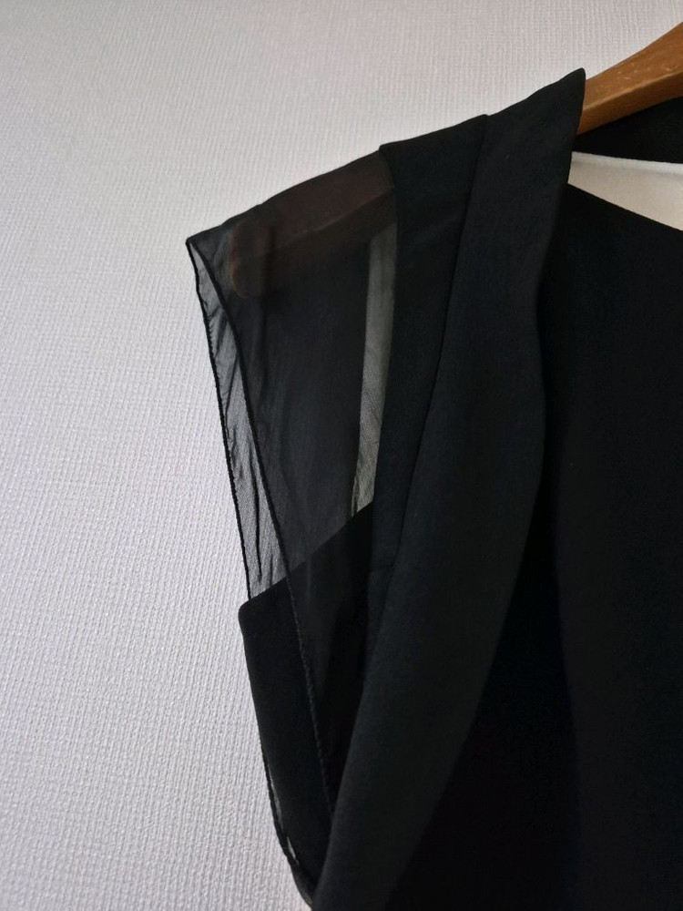 한섬타임 실크 배색원피스(사이즈xs) 이미지