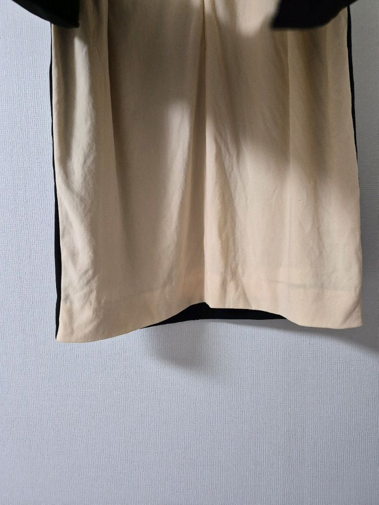 한섬타임 실크 배색원피스(사이즈xs) 이미지