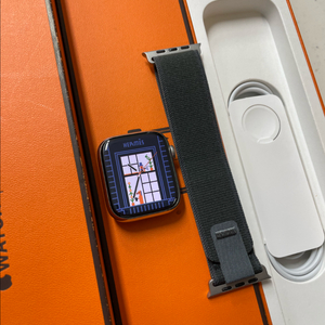 애플워치7에르메스 실버 45mm SS급 이미지