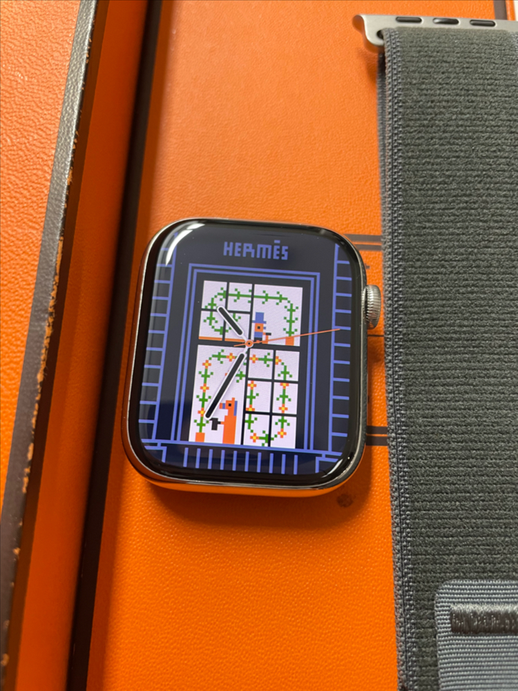 애플워치7에르메스 실버 45mm SS급 이미지