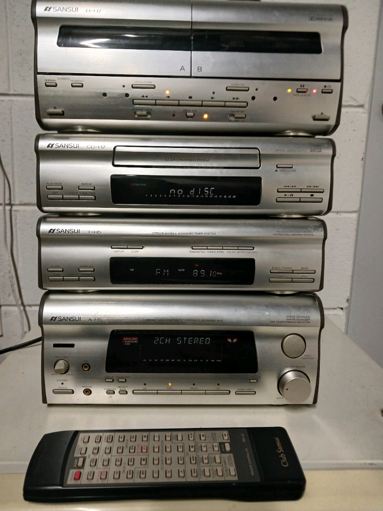 SANSUI 컴팩트 미니 컴포넌트 시스템 AH5 입니다. 이미지