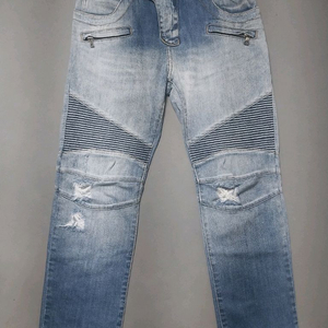 [32] 발망 그라데이션 워싱 디스 바이커진 청바지 이미지