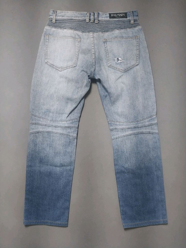 [32] 발망 그라데이션 워싱 디스 바이커진 청바지 이미지