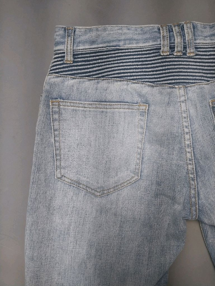 [32] 발망 그라데이션 워싱 디스 바이커진 청바지 이미지