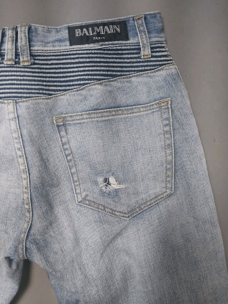 [32] 발망 그라데이션 워싱 디스 바이커진 청바지 이미지