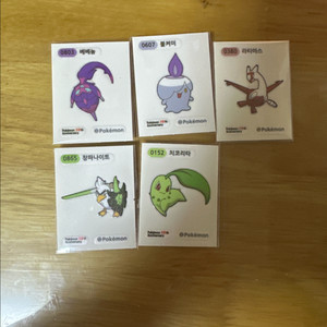포켓몬 30주년 띠부씰 5종 일괄 판매합니다 이미지