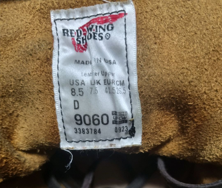 레드윙 9060 플랫 벡맨 블랙크론다이크 차심 이미지