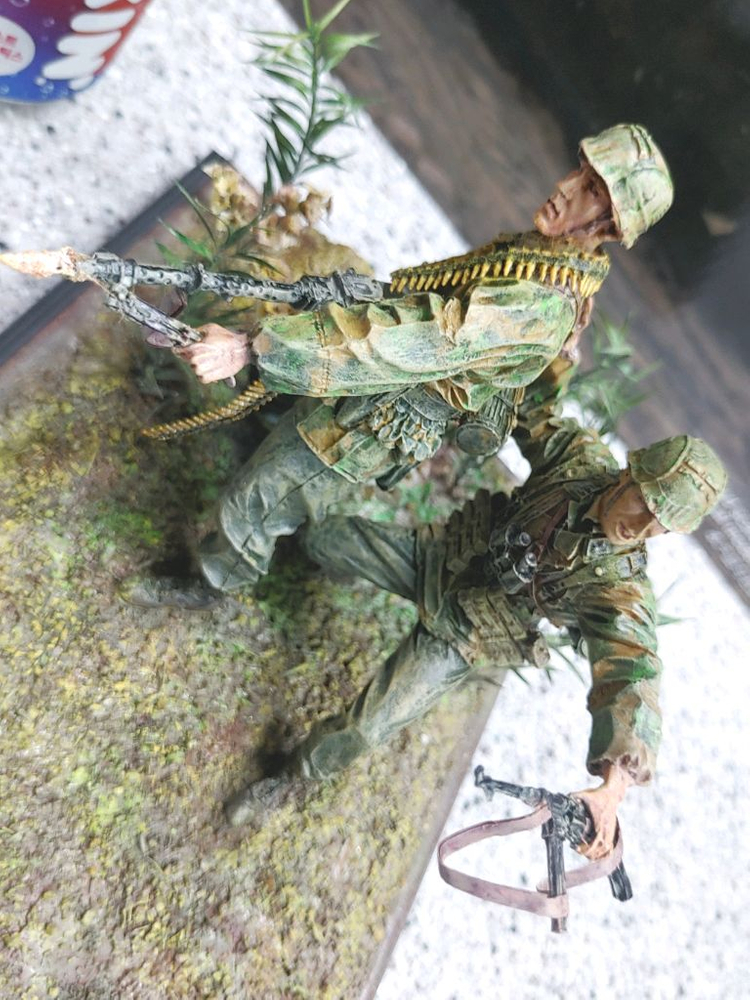 *각종교신가능*정밀도색(대형1/16전시용)밀리터리프라모델&RC카탱크호환2WW독일SS무장친위대*비네트작~바람에언덕에서 이미지