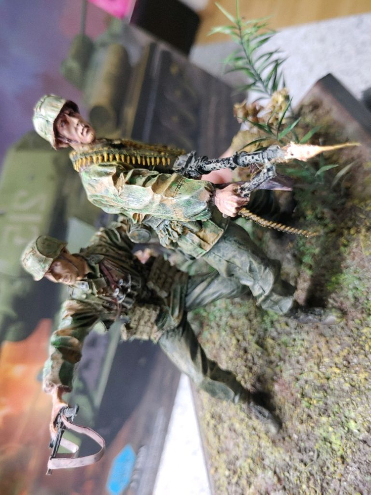 *각종교신가능*정밀도색(대형1/16전시용)밀리터리프라모델&RC카탱크호환2WW독일SS무장친위대*비네트작~바람에언덕에서 이미지