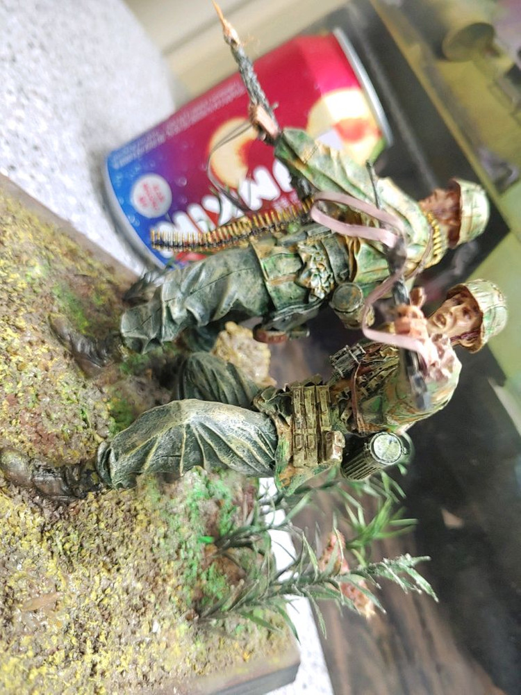 *각종교신가능*정밀도색(대형1/16전시용)밀리터리프라모델&RC카탱크호환2WW독일SS무장친위대*비네트작~바람에언덕에서 이미지