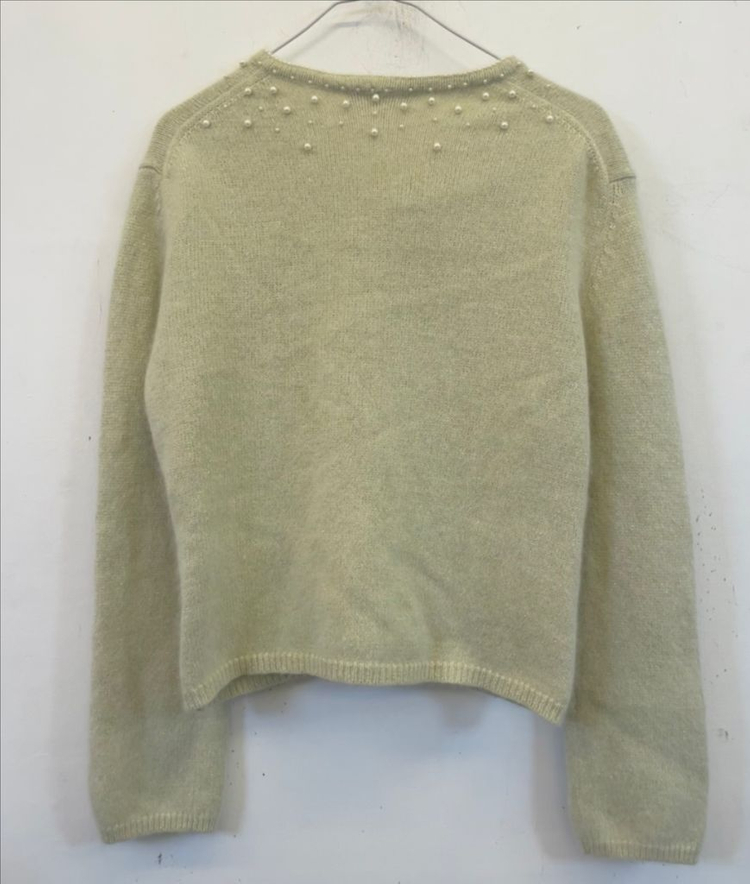 수입 프리미어 앙고라 진주 니트가디건:) 이미지