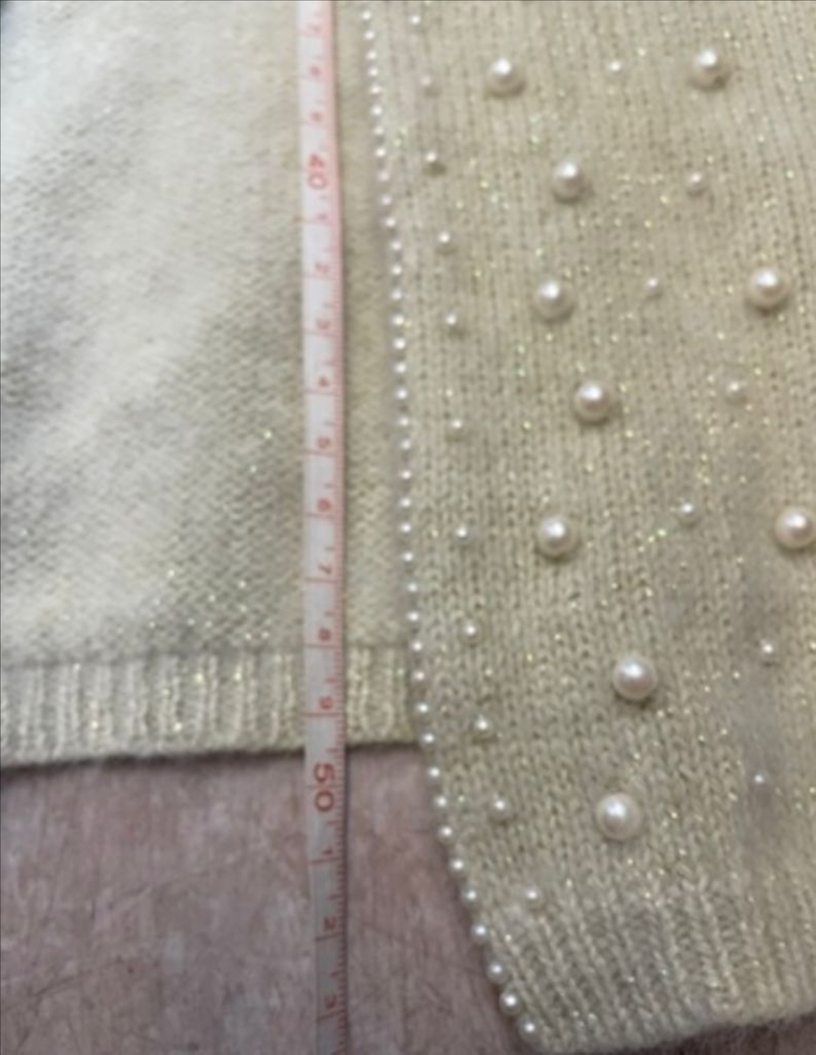 수입 프리미어 앙고라 진주 니트가디건:) 이미지