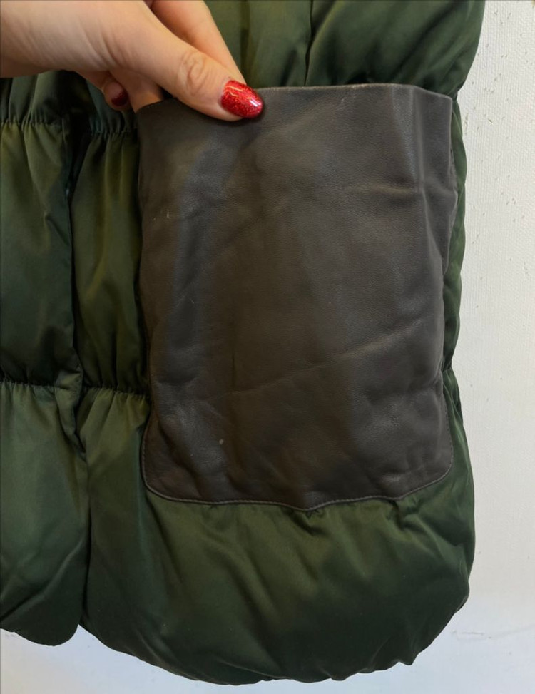 베네통 폭스퍼 양가죽 오리털패딩조끼:) 롱조끼베스트 덕다운 여우털조끼패딩 이미지