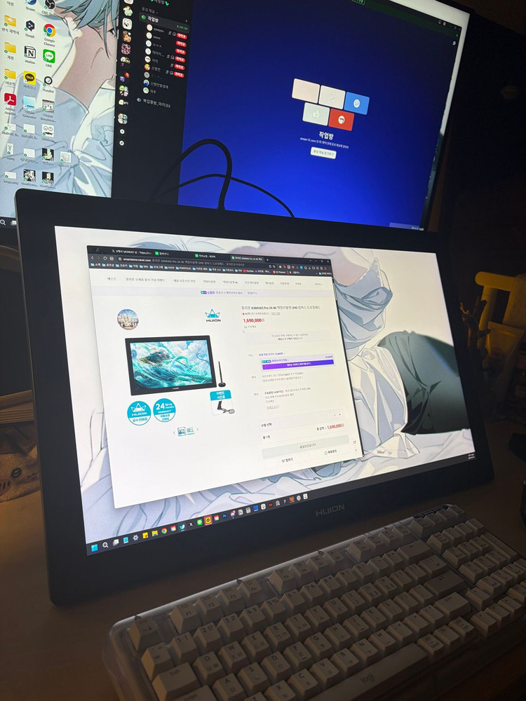 휴이온 KANVAS Pro 4K 24인치 액정타블렛 이미지