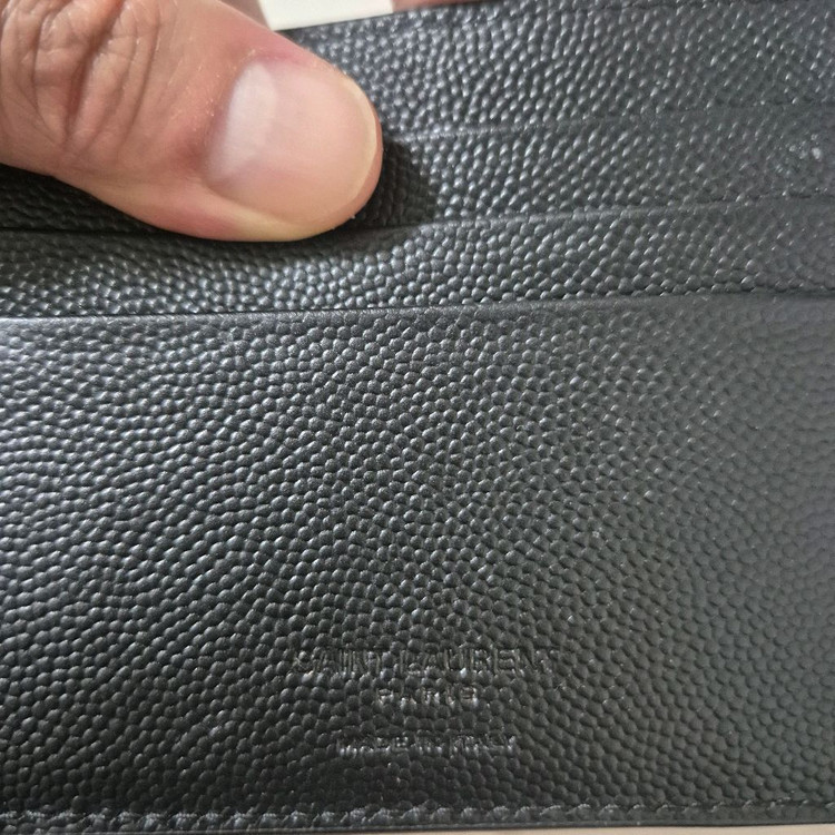 생로랑 YSL 모노그램 머니클립 반지갑 정품 상태 A급 이미지