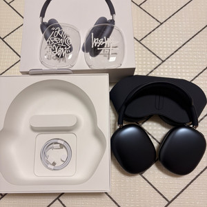 S급 에어팟 맥스2 미드나잇 c타입 풀박스 실착5회 이미지