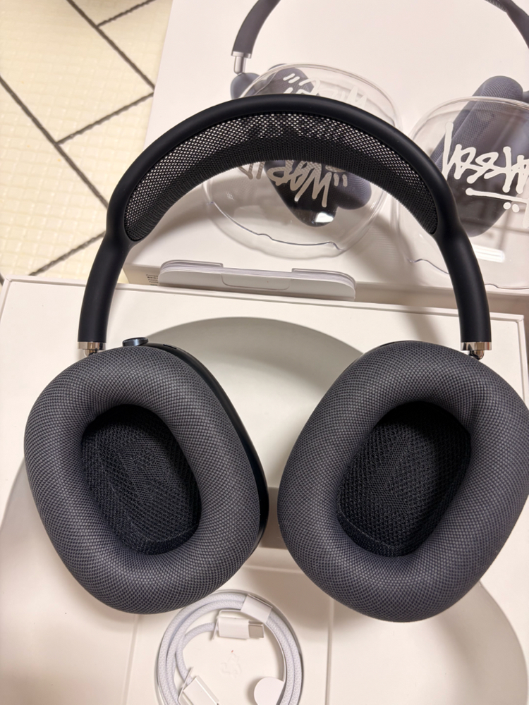 S급 에어팟 맥스2 미드나잇 c타입 풀박스 실착5회 이미지