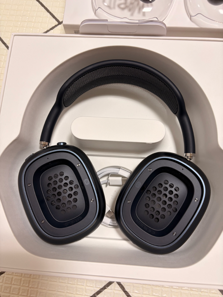 S급 에어팟 맥스2 미드나잇 c타입 풀박스 실착5회 이미지