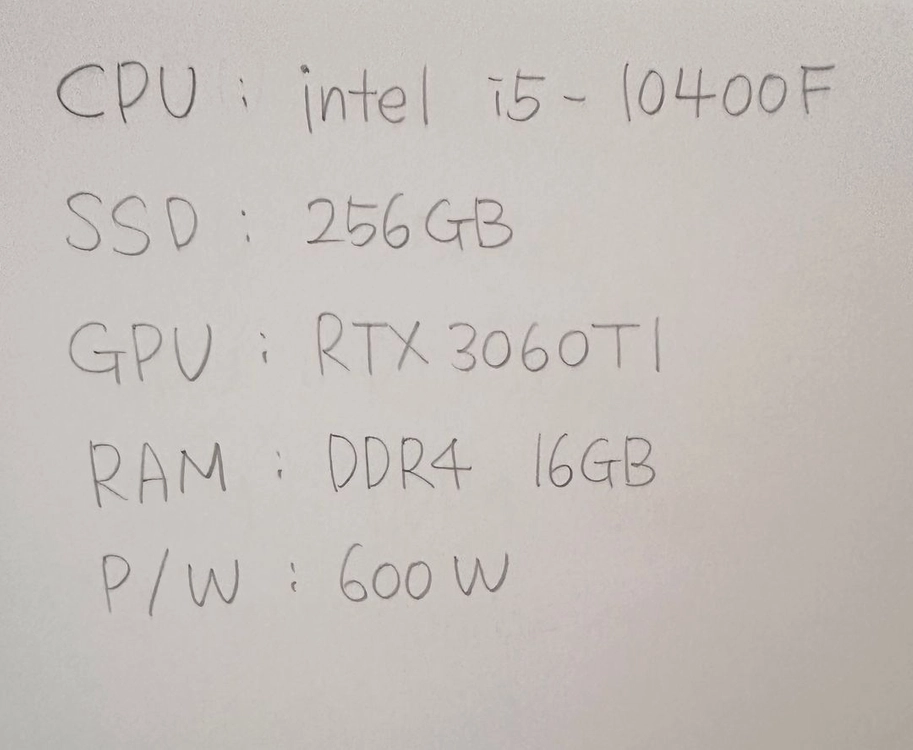 고성능 게이밍 PC i5-10400F RTX 3060Ti 이미지