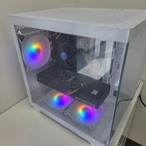 고성능 게이밍 PC 화이트 i5-9400F RTX 3060 이미지