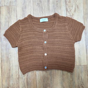 데일리주드(DAILYJUD) 브라운 가디건&니트탑 55-66 새상품 이미지