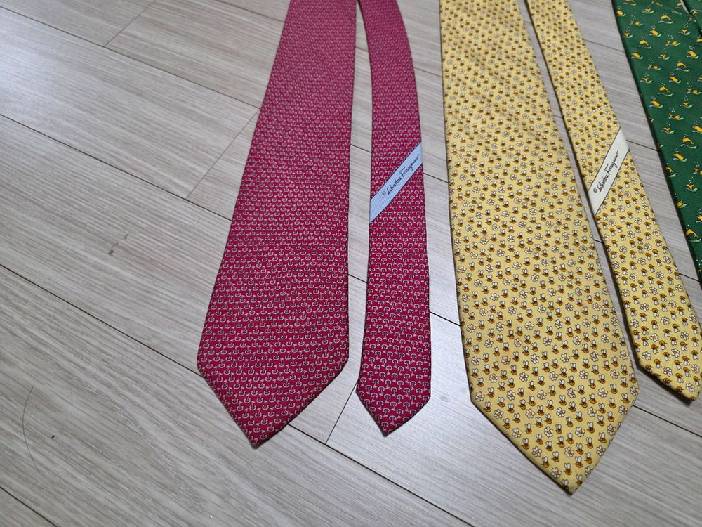 페라가모, 불가리 실크 넥타이 5종 / (구찌 매너그램 메멘토모리 켄지카가 타이유어타이) 이미지