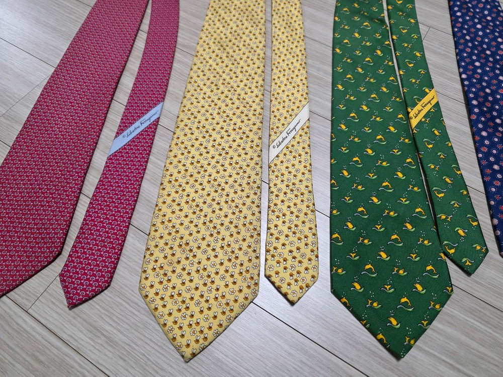 페라가모, 불가리 실크 넥타이 5종 / (구찌 매너그램 메멘토모리 켄지카가 타이유어타이) 이미지