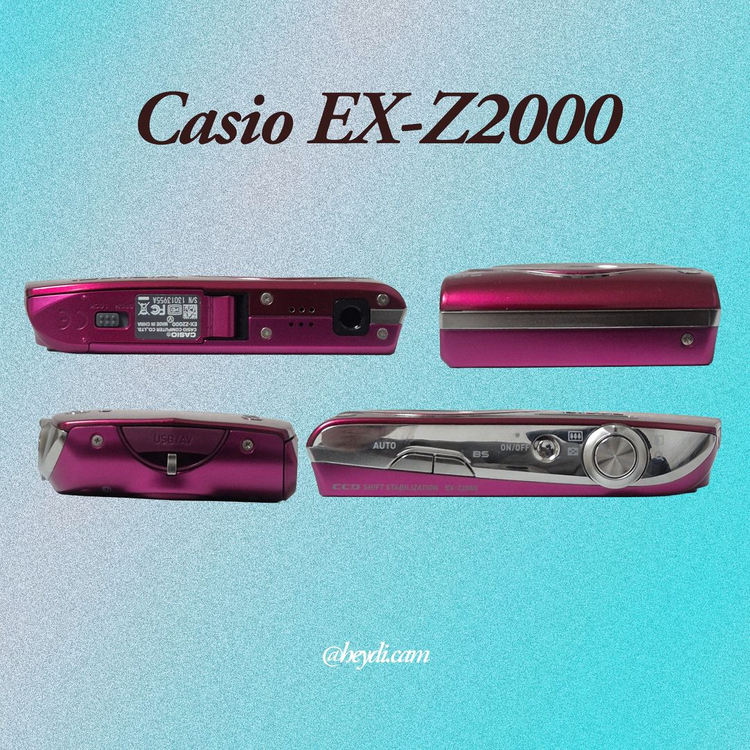 (로제, 모카, 아일릿) 미품급! 카시오 엑슬림 z2000 로즈핑크 이미지