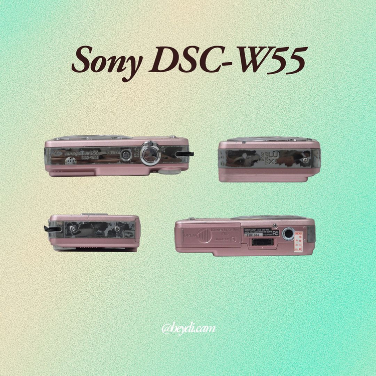 소니 사이버샷 W55 핑크 !! (Sony DSC-W55) 이미지