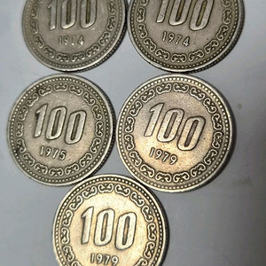 100원짜리 동전 이미지