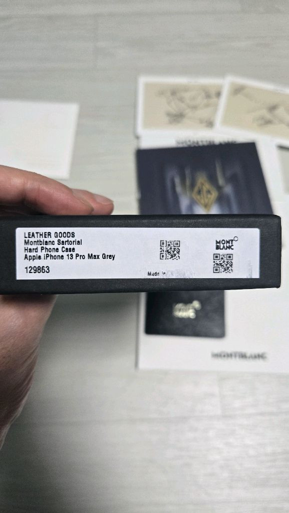 몽블랑 아이폰13 프로맥스 케이스 판매합니다 이미지