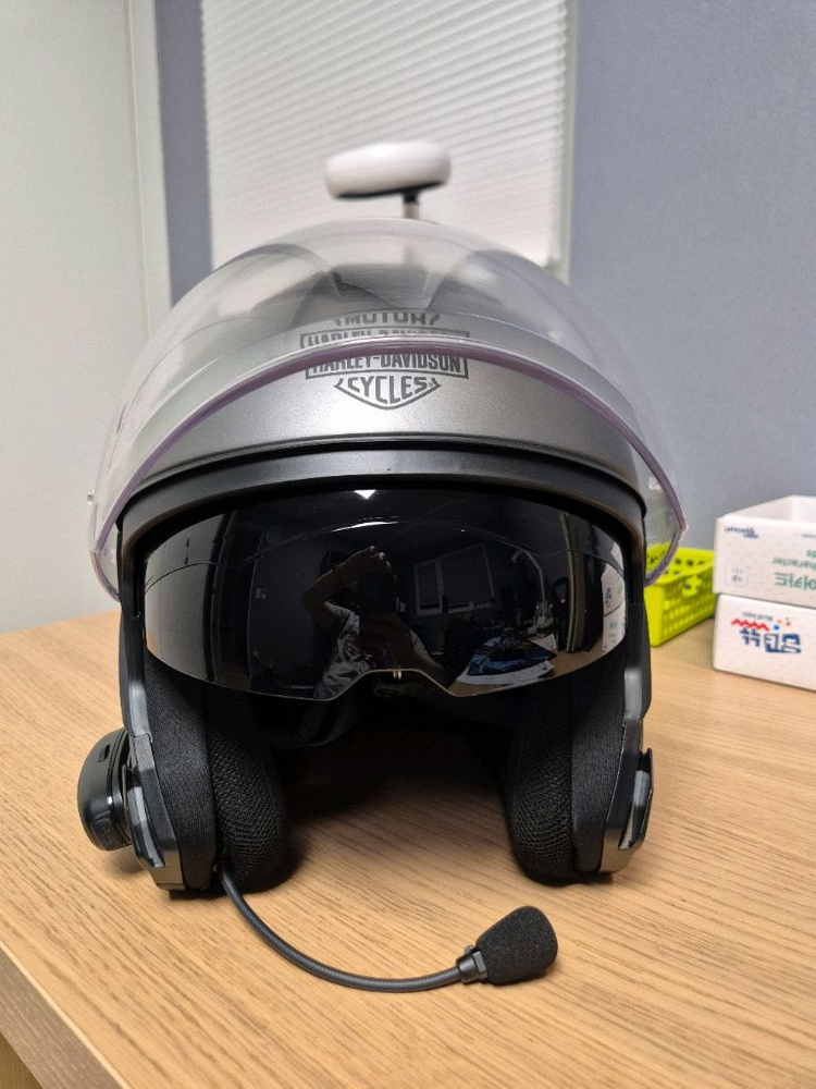 오토바이 헬멧할리 데이비슨 3/4 헬멧 XL, 그레이실버HD-H33 이미지