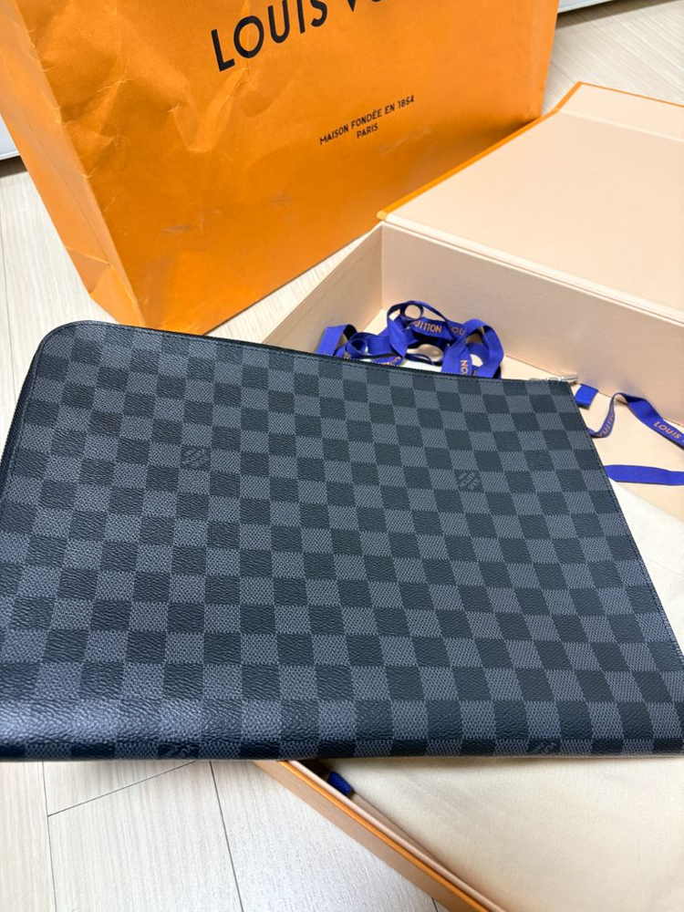 루이비통 다미에 GM 사이즈 클러치백 새상품수준 이미지