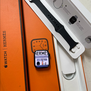 애플워치8에르메스 45mm 누아 신품 이미지