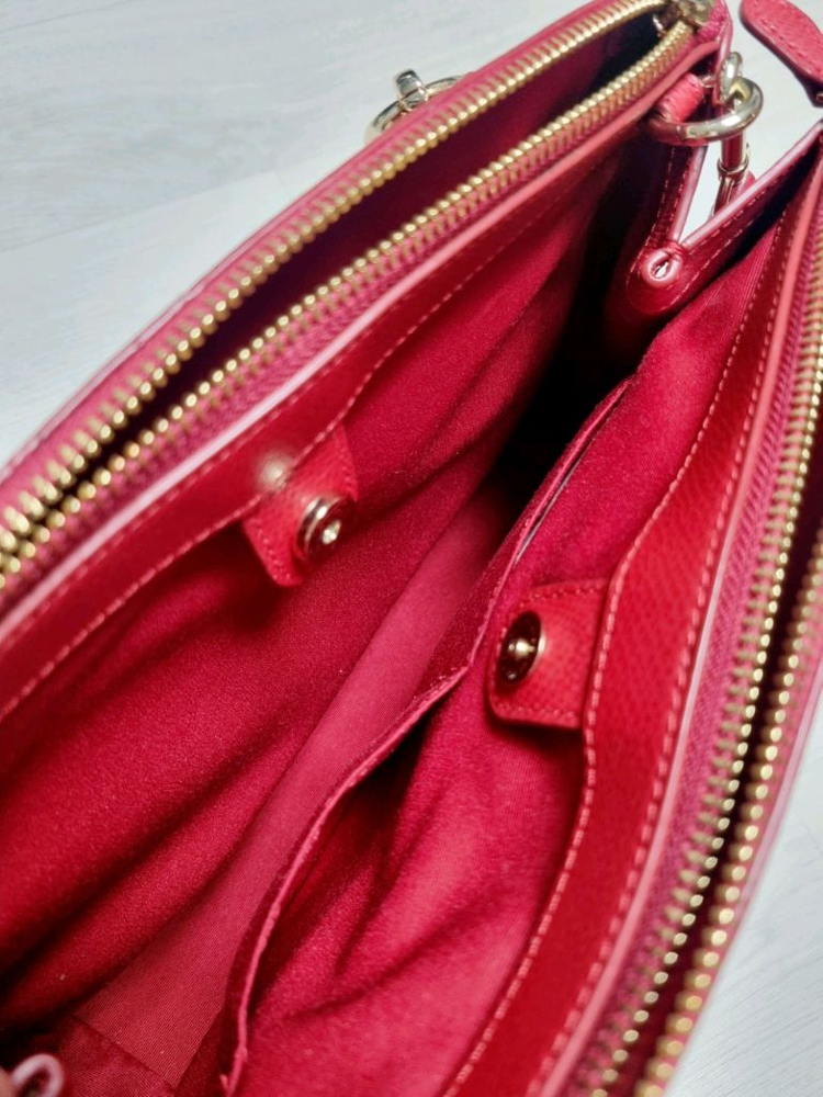 코치 Coach 캐리올 레더크로스백 레드 가방 핸드백 (토트백) 이미지