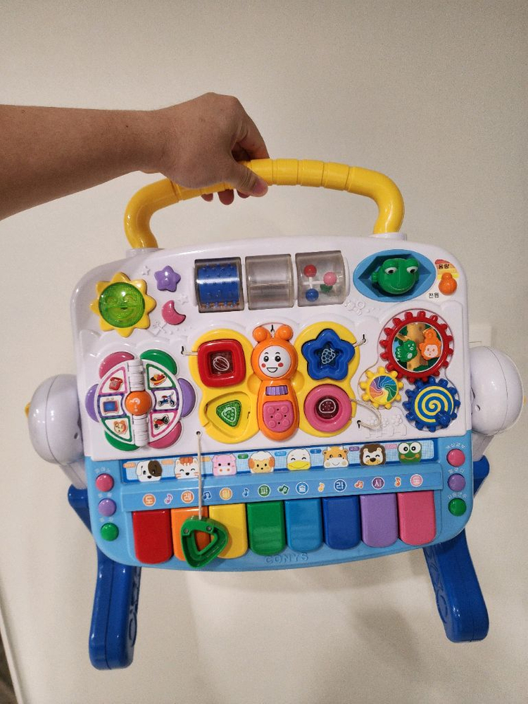 코니스 아기 피아노 아기체육관 완구 에듀테이블 정상작동 이미지