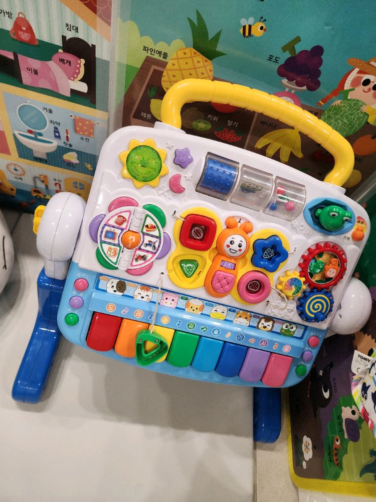 코니스 아기 피아노 아기체육관 완구 에듀테이블 정상작동 이미지