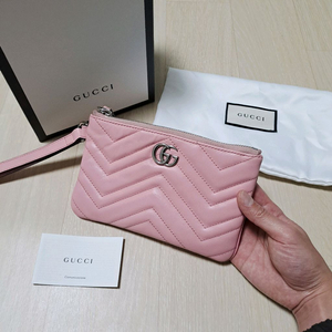 [100%/정품] 구찌 GG 마몽 마틀라세 핑크 파우치, 구찌클러치,구찌파우치,구찌가방 이미지
