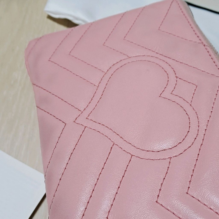 [100%/정품] 구찌 GG 마몽 마틀라세 핑크 파우치, 구찌클러치,구찌파우치,구찌가방 이미지