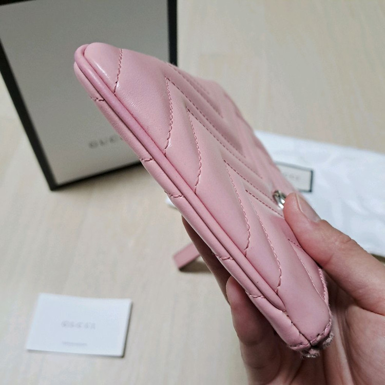 [100%/정품] 구찌 GG 마몽 마틀라세 핑크 파우치, 구찌클러치,구찌파우치,구찌가방 이미지