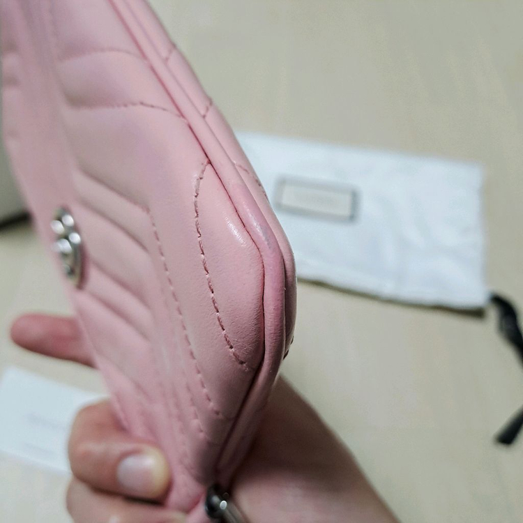 [100%/정품] 구찌 GG 마몽 마틀라세 핑크 파우치, 구찌클러치,구찌파우치,구찌가방 이미지